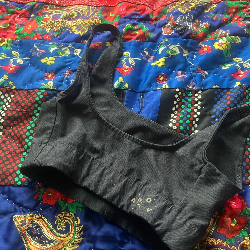 A.P.C. X Outdoor Voices Black Sports Bra